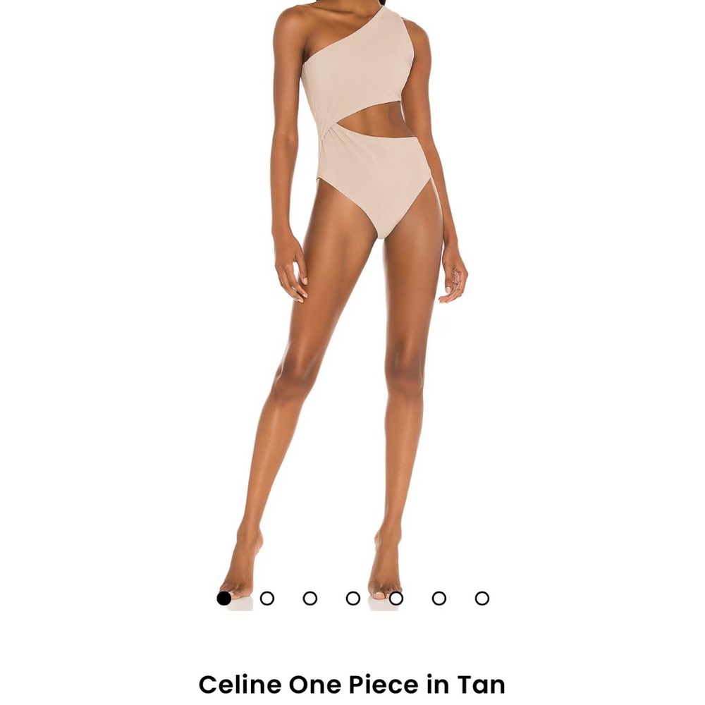 Beach Riot Metallic Tan Swimsuit